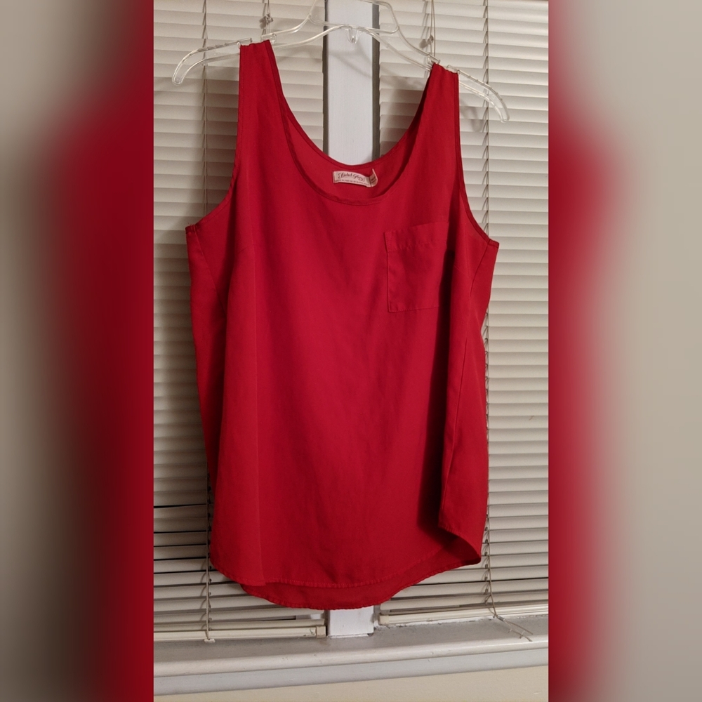 Faded Glory Red Blouse